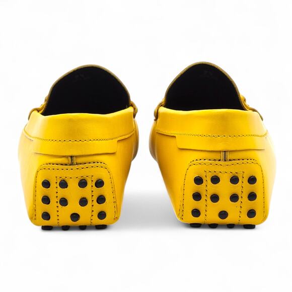Tod’s for Ferrari Gommino Driving Leather Loafers Yellow UK 7.5 US 9 - NWB $695 main image 6